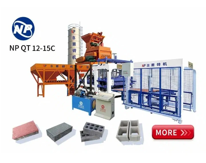 QT4-15 Fully Automatic Cement Block Machine